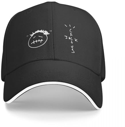 HKYTEEXP Baumwolle atmungsaktiv Wasser waschen Kaktus Jack Baseballkappe Sommer Comic Kunst Outdoor Trucker Hut atmungsaktiv Frauen männer y2k Retro Design Baseball Kappen Geschenk