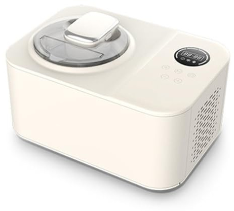 YXZQLOZ sorbetière Automatique à la Maison, sorbetière à compresseur, Fonction de minuterie d'arrêt Automatique, Conception Amovible et Lavable, pour Yaourt glacé