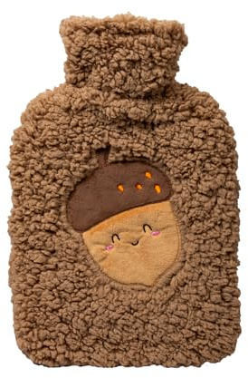 iN Hot Water Bottle with Cover | UK Safety Tested | Super Soft, Leakproof | Large | Hot Water Bag for Neck, Shoulder, Warmer, Period Pain Relief, Stomach Cramps, Gifts for Women, Men