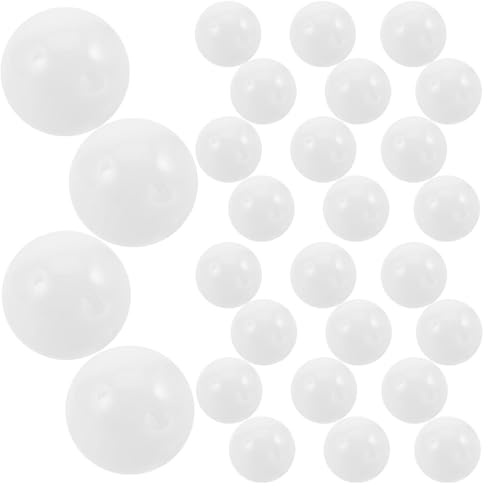 SUPVOX 30 Teiliges Geräuschspielzeug Für Babys Und Kleinkinder Babyspielzeug Mit Geräuscheinsätzen Rasselkugeln Schüttelglocken DIY Spielzeugglocken Aus Weißem Pvc