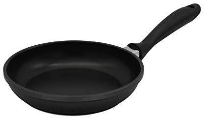 Karl Krüger Leipzig Aluguss-Pfanne, Aluminium, schwarz, 20 cm, 21720 | Flache Ausführung | Backofenfest bis 160°C | Gas, Elektro & Ceran | Ideal zum täglichen Braten|Fettarmes Braten