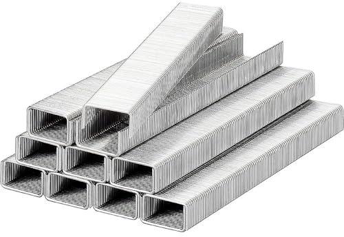 kwb Klammern, Typ Flachdraht, Stahl, C-Spitze, Stahldraht, 1000 Stk. 11,40 mm x 14 mm