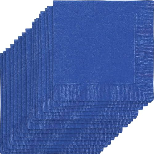 Papierservietten - 13 cm - Königsblau - Packung mit 20 Stück