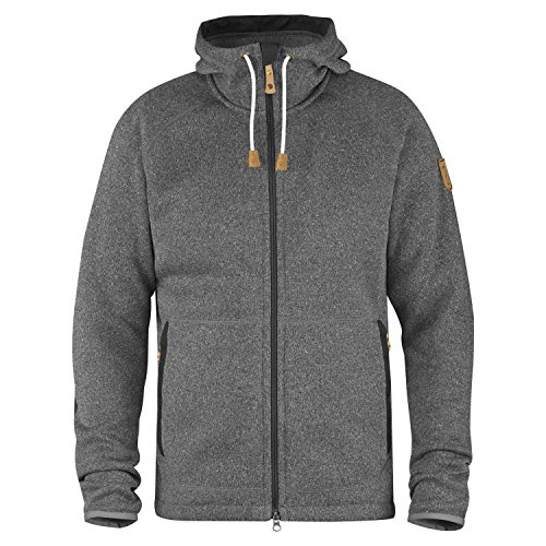 FJÄLLRÄVEN herr Övik fleece pullover mörkgrå X-L