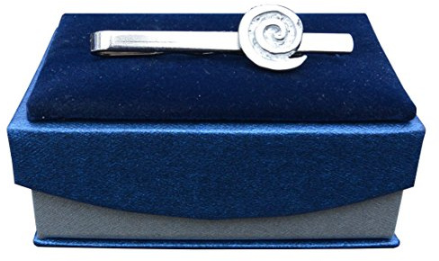Krawattennadel Spirale aus Zinn (Pewter) von Hand Gegossen