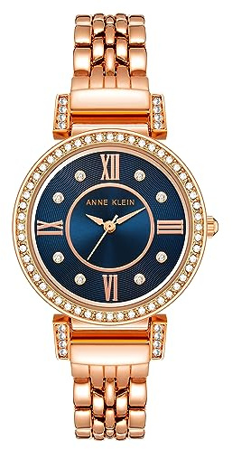 Anne Klein Women's Premium Crystal Accented Bracelet Watch, AK/2928