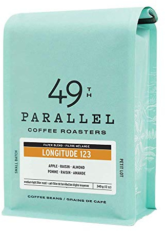 49th Parallel Coffee Roasters Longitude 123 Light Filter Roast 12oz