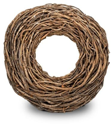 NaDeco Lianen Kranz in Natur im Durchmesser 38, 48, 65 und 85cm Türkranz Rebenkranz Kranz aus Wurzeln Naturkranz Rattankranz Lianenkranz Birkenkranz Weinrebenkranz, Größe:Ø 85 cm
