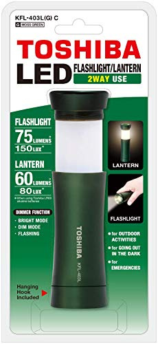 Toshiba Linterna LED KFL-403 (linterna de 2 vías, verde)