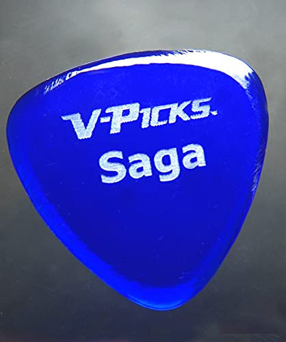 V-Picks™ »SAGA - MANDOLINE AND GUITAR PICK« Plektren für Mandoline und Gitarre - 1.5mm - Farbe: Sapphire Blue