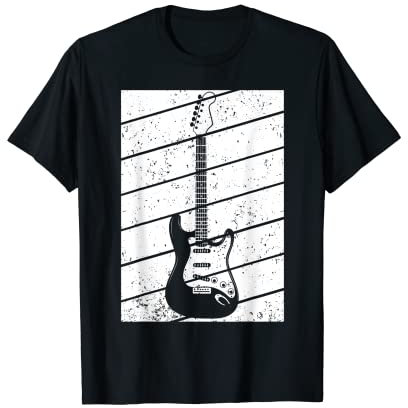 Electric Guitar Retro Acoustic Guitarist Vintage Gitarre T-Shirt