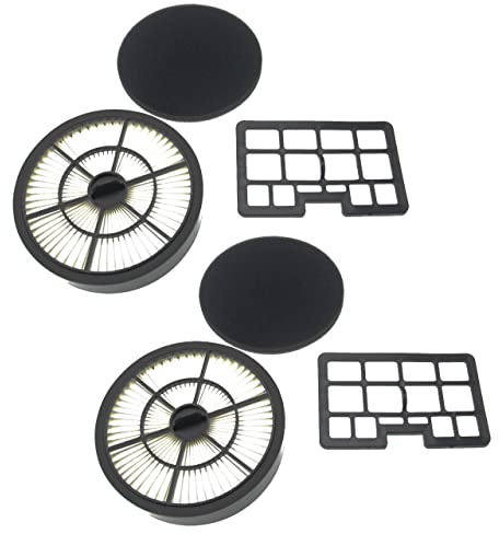 vhbw 2x Abluft-Filter, 2x Kombi-HEPA+Schaum-Filter kompatibel mit Privileg Edition50 Staubsauger
