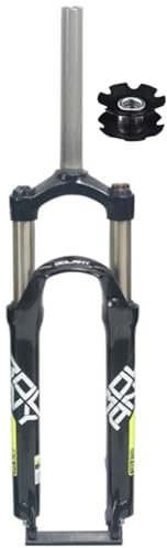 Mountain Front Gabel Mountain Vordergabel 24 Zoll Fahrrad Gabel Stoßdämpfer 1-1/8'' Straight Tube Schnellspanner 9×100mm Federweg 100mm Scheibenbremse Manuelle Sperre (Color : Black Yellow, Size : 2