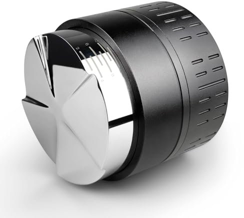 HOLIHOKY Espresso Distributor 54mm, Automatischer Coffee Distributor für Kaffee Siebträger Vor dem Tampen, Automatische Nivellierung Espresso Verteiler Passt alle 54mm Siebträger, Schwarz