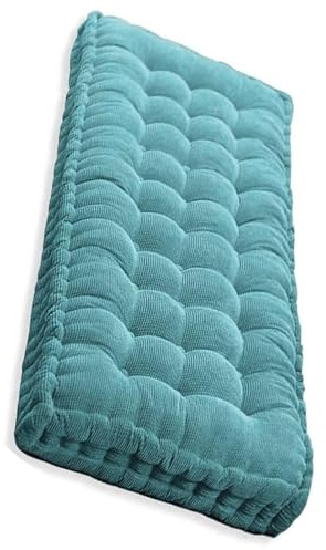 uyeoco Sitzkissen Bank Outdoor, Bankauflagen mit Bezug, Bankkissen Waschbare, Rutschfestes Sitzpolster Outdoor, Sitzauflage Bank Viele Farben und Größen Zur Auswahl(Blau,100x50cm)