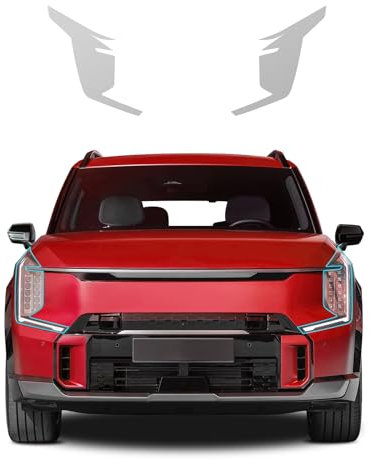 FDAIUN Vorgeschnittene Autolack-Schutzfolie für K-ia EV9 GT-Line 2023 2024 Glänzend Klar PPF Selbstheilende TPU HD Lackschutzfolie Zubehör (Scheinwerferfolie 2St)