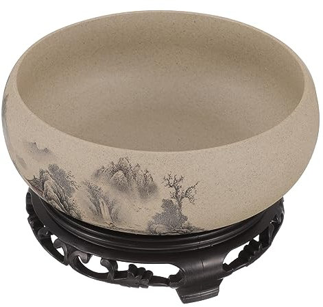 PHENOFICE Set Mit Blumentöpfen Aus Keramik Hydrokulturvasen Für Zuhause Küche Und Büro Mit Sockel Bonsai-pflanzgefäß Dekorativer Blumentopf