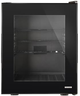 Corby Eton 35L Glass Door Minibar in Black & Black - UK Plug