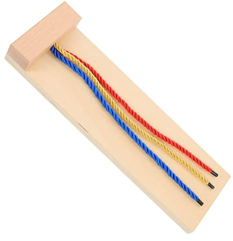 ERINGOGO Juguete Educativo De Madera para Aprender Trenzar Cabello Herramienta para Niño Niña y Niñas Desarrollo Motor Fino y Coordinación Ojo-Mano Seguro Olores para Actividades De Peluque