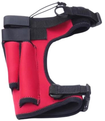 Harilla Support de Couteau à Jambe de plongée sous-Marine enveloppe de Couteau de plongée, néoprène, Sangle à Jambe réglable pour la Voile de randonnée de, Rouge