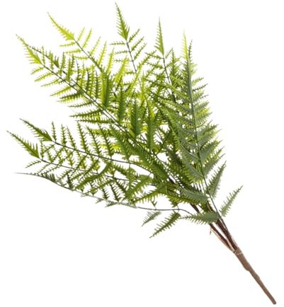Cabilock Helechos Artificiales Realistas de Plástico, Verde para Decoración