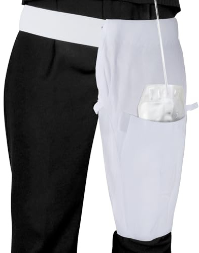 Katheter Beinbeutel Halterung mit Gürtel,Beinbeutel für Katheter,Diskret Urinbeutel Tasche für Unterwegs,Alltag&Rollstuhl,Atmungsaktiv,Größenanpassung Oberschenkel Unterschenkel,Verhindert Rutschen XL