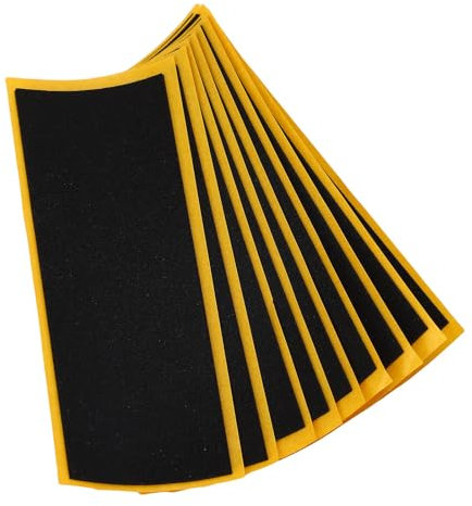 Masyrt Fingerplattenschaum Grip Tape -Aufkleber, 50pcs Fingerboard -Grip -Bänder mit Schwarzem, Nicht Starken Klebstoff -PU -Schaum -Finger -Skateboard -Grippape, 4,33 X 1,5 Zoll (110