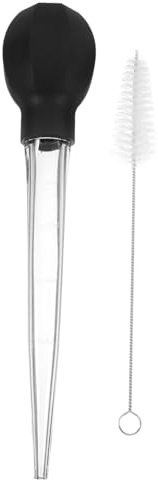 iplusmile Turkey Baster Food Baster Oil Pump Liquid Transfer Tools for Cooking Basting Cleaning Brush and Droppers for Oils for Barbecue and Baking