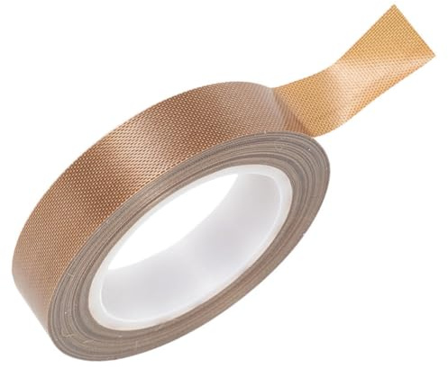 POPETPOP Cinta de Sellado Ptfe Resistente al Calor para Selladoras al Vacío Cinta Aislante Duradera y Adhesiva Compatible con Dispositivos Manuales y Eléctricos