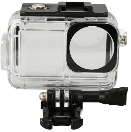 Asixxsix Custodia Subacquea per Action Cam, Custodia Impermeabile da 60 M Con 3 Filtri, Fogli AntiappanmentE, Lenti Tresparenti, Adatta per Immersioni, Snorkeling, Surf, Sci e Altro Ancora