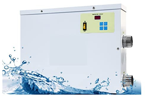 EKOUQIN 5.5kw to60KW Swimming Pool Heat Pump/Electric Water Heater Swimming Pool and SPA Heater Digital Display Swimming Pool Thermostat Efficient Heating(HL-450)