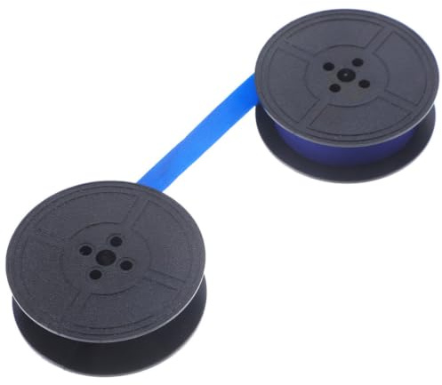 balacoo Schwarzes Kleines Spulen Schreibmaschinenband aus Nylon Verschleißfestes und Tintenabsorbierendes Farbband für Mechanische Schreibmaschinen Tragbar und Professionell