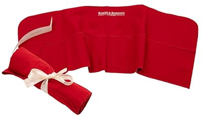 Robbe & Berking Bestecktasche aus Stoff. Aufbewahrung für versilberte und Silberne Bestecke. Schützt Silberbesteck vor Kratzern und kann das Anlaufen verhindern. (12 Kuchengabeln / 12 Kaffeelöffel)