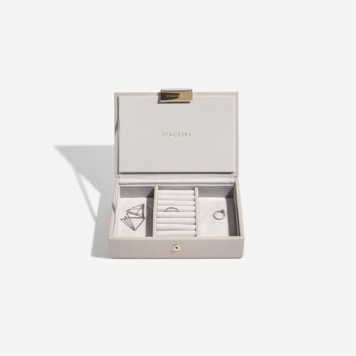 Stackers Taupe Mini Schmuckschatulle Deckel