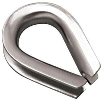 MarineNow Stainless Steel 316 Rope Thimble Marine Grade 5/16, 3/8, 1/2, 5/8, 3/4, 7/8, and 1 (5/8, 01-Pack)
