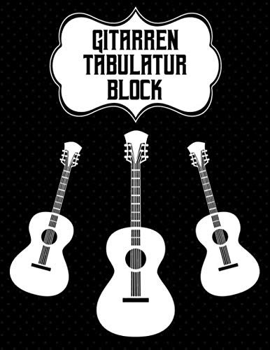 Gitarren Tabulatur Block: Gitarrenbuch mit Tabulaturlinien und Akkorddiagrammen | Perfektes Notizheft für Gitarristen, Komponisten und Musiker