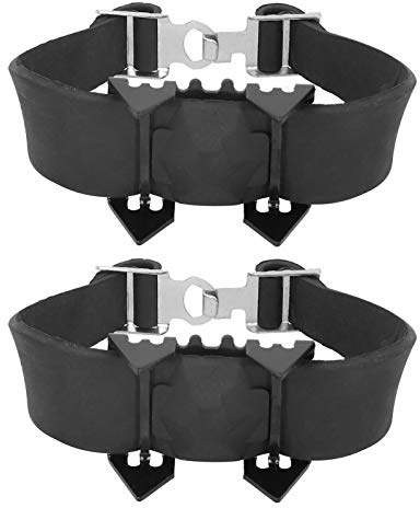 Keenso Schuhklemmen Steigeisen, rutschfeste Schuhspitzen EIS Schneegriffe Steigeisen Walk Traction Eisklampen Steigeisen Stretchschuhe zum Laufen Wanderschuhe