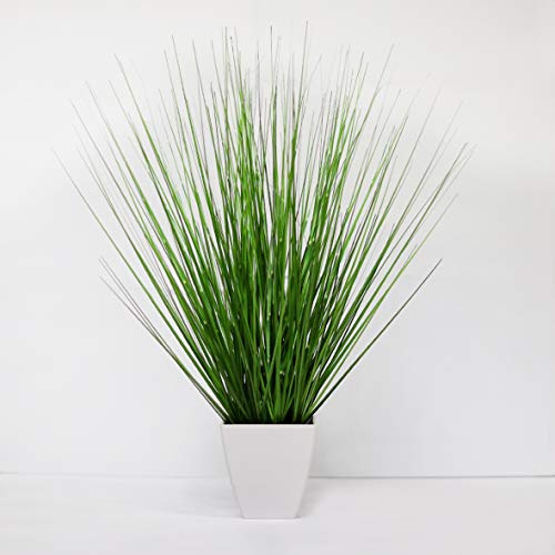 mucplants California-Beach-Gras im weißen Topf H:42cm Kunstgras/-Pflanze Künstliches Gras Deko