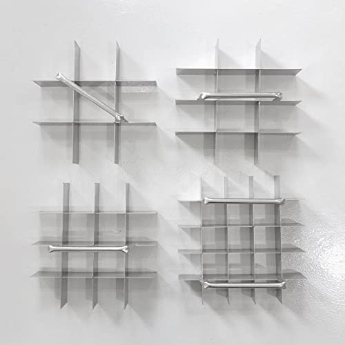 Generic Brownie Cutter, 9x9 Inch, 9 Pcs, Stainless Steel, Heavy Duty, Ensures Perfect Crispy Edges, Baking Pan or Slicer, Cake Portion Cutter