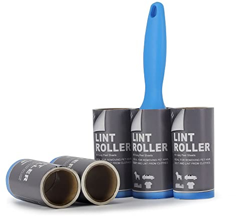 JAMES Best Lint Roller With 5 Sticky Refills Suitable For Removes Pet, Cats, Animals Hairs From Bed, Carpet & Dust From Clothes, Cars 60 Sheets | Lint Rollers | Lint Roller Refills