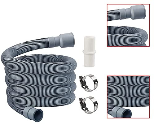 LSSEDA Drain Hose,Replacement Drain Hose,Automatic Drum Washing Machine Drain Pipe Drain Hose Fittings for Dishwasher,(Color:Gray)