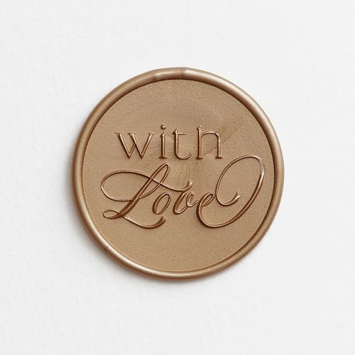 Pelargon Design with Love Wachssiegelstempel – für Hochzeitseinladungen, Grußkarten, Geschenkverpackungen, Branding, Kunstprojekte