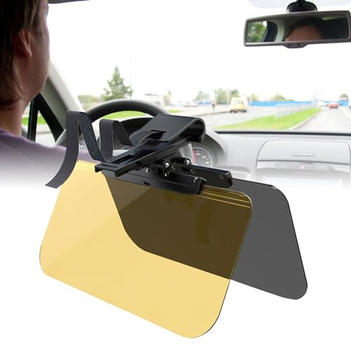Pare-soleil de voiture, jour et nuit, extension de pare-soleil de voiture, 2 en 1, polarisé, protection contre l'éblouissement pour plus clair, filtre HD UV, protection des yeux pour voiture, SUV,