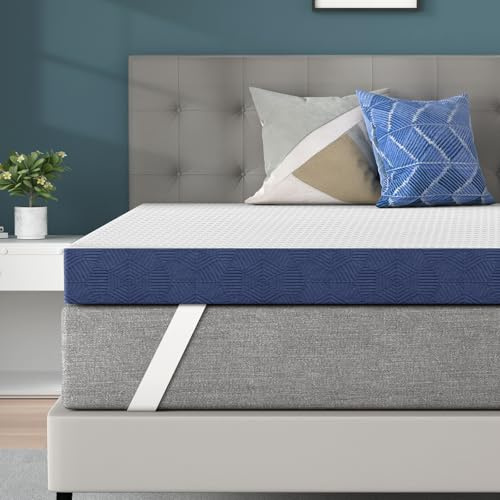 BedStory Topper 140x200cm, 10cm Höhe Matratzentopper aus Gel Memory Foam, H3&H4 atmungsaktiver Topper mit abnehmbarem Bezug für Mattress Boxspringbett Schlafsofa, Oeko-TEX Zertifiziert