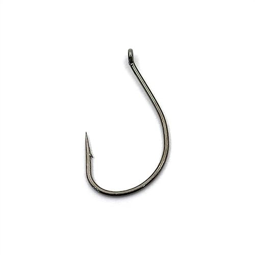 Huangj-0527 Angelzubehör 20 Teile/los Weicher Köder Angelhaken Edelstahl Offset Wacky Haken Kurbel Bass Angelhaken Angeln Zubehör Angelhaken(3#)