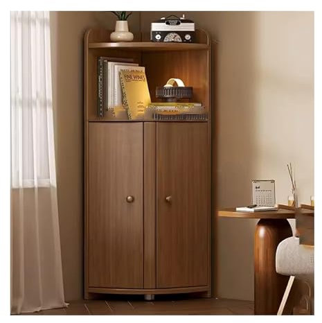 LICONG-2020 Seitenschrank Eckschrank, Wand-Eckdreieck, Aufbewahrungsregal, Wohnzimmerschrank, Aufbewahrungsschrank, Schlafzimmer, Eckaufbewahrung, Seitenschrank Eckschrank(B)