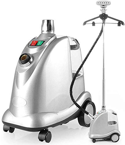 ERSINIAN Vaporizador De Ropa Vertical 2000W Vaporizador De Ropa Profesional Resistente para Uso Comercial, Plancha De Vapor De Mano para Ropa para El Hogar Eliminación Rápida De Arrugas 45S,Plata