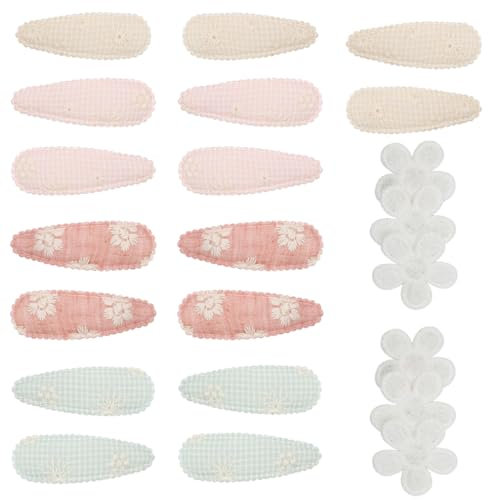 QOZJI 10 Paar/20 Stück Baby-Haarspangen für Mädchen. Niedliche handgefertigte Kleinkind-Haarspangen für Babys und Kleinkinder