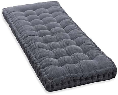 Sitzkissen für Gartenbank, 3-Sitzer, 2-Sitzer, Veranda, Schaukelkissen, Rattan, Grau-Grün, 90 x 50, 120, 130, 150, 180 cm, Dunkelgrau, 40 x 80 cm