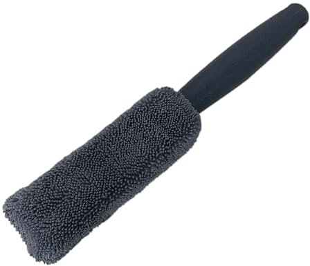 Randbürste für Autopflege – Weiche Radbürste mit Mikrofaser-Design, Nicht-Schlag-Reinigung für Felgen | Schnelltrocknende Schrubbbürste für Motorrad, Cabrio-Verdeck, Sanfte Reinigung von Autoteilen,
